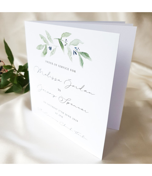Luxury botanical wedding stationery sample pack handcrafted in the UK.