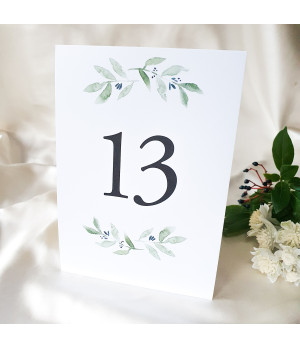 Complete wedding stationery sample collection featuring olive leaf wedding invitations