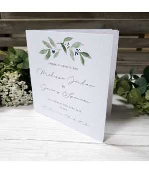 Elegance - Olive Leaves, White