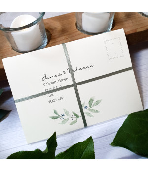 Concertina - Cream, Olive Leaves