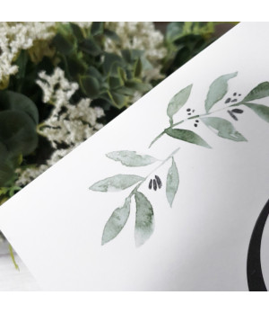 Majestic & Elegance - Olive Leaves, White