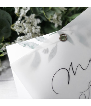 Elegance - Olive Leaves, White