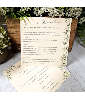 Elegance - Cream, Olive Leaves