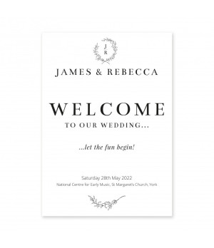 Concertina - White, Mono Wreath