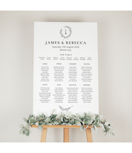Concertina - White, Mono Wreath