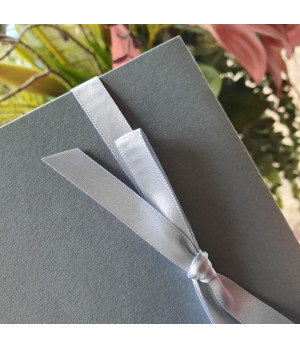 Sophisticated dusty blue wedding invites perfect for a stylish daytime wedding celebration