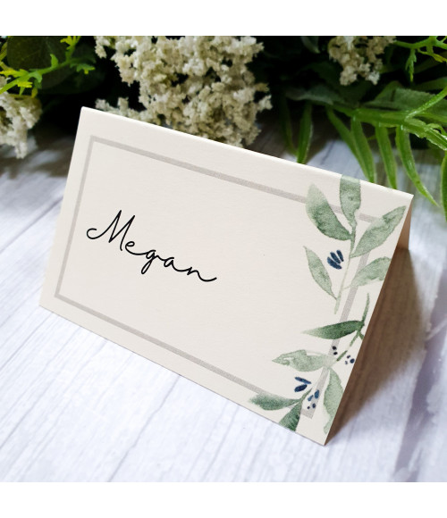 Concertina - Cream, Olive Leaves