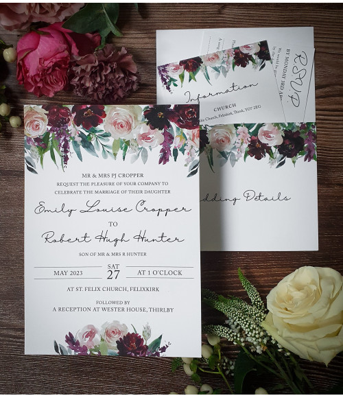 Unveil - Burgundy & Blush