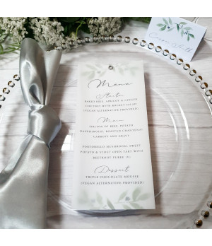 Elegance - Olive Leaves, White