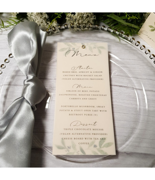 Elegance - Cream, Olive Leaves
