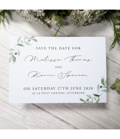 Elegance - Olive Leaves, White