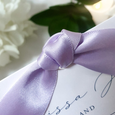 Romantic lilac wedding invitations perfect for spring and summer UK weddings