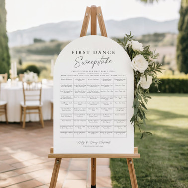 First Dance Sweepstake Sign