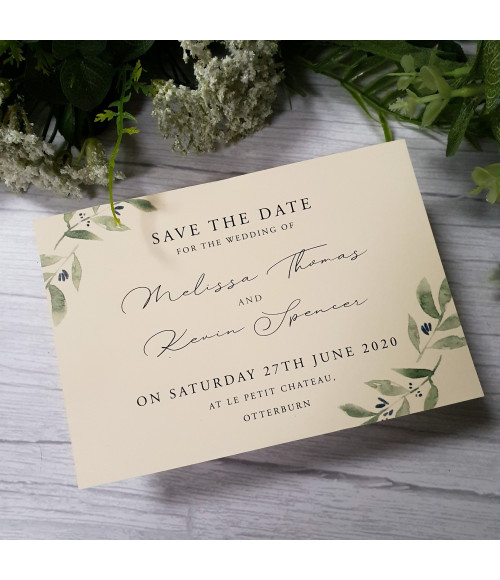 Elegance - Cream, Olive Leaves