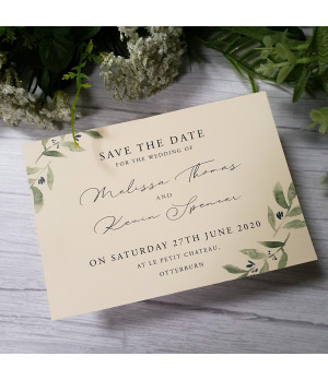 Elegance - Cream, Olive Leaves