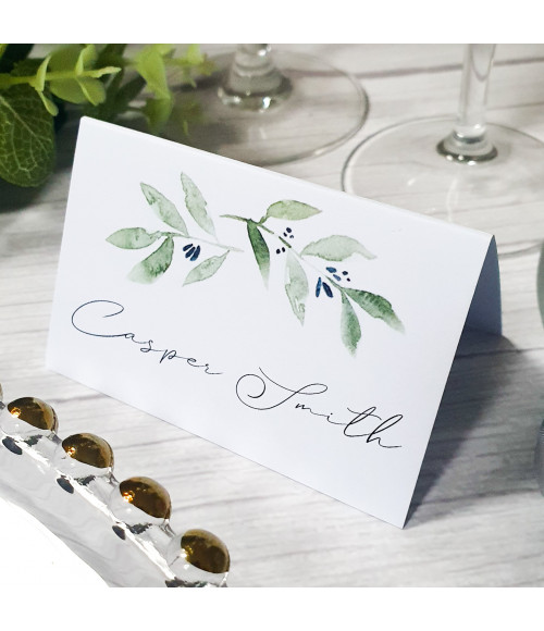Majestic & Elegance - Olive Leaves, White