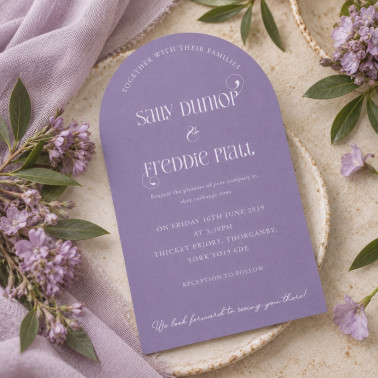 Romantic floral wedding invitation