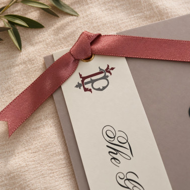 soft dusky pink design, perfect for traditional wedding receptions.