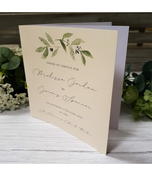 Elegance - Cream, Olive Leaves