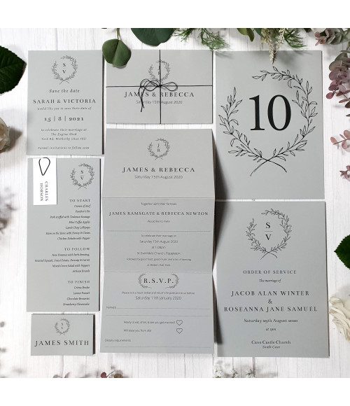 Concertina - Grey, Mono Wreath