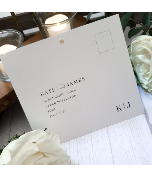 UK luxury wedding stationery set in sage green with satin ribbon bow detail