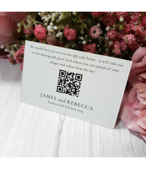 Luxury floral wedding place card from the Beau Peonies stationery collection